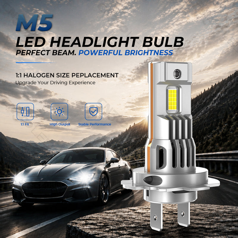 Загрузить изображение в просмотрщик галереи, M5 Series H4 Compact LED Headlight Bulbs
