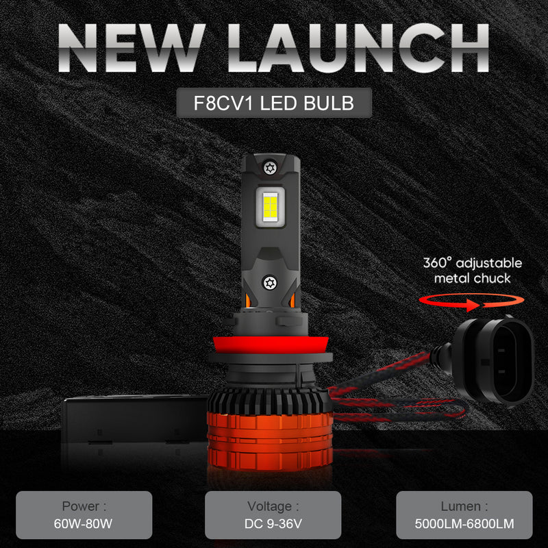 Load image into Gallery viewer, F8C H11 360° Adjustable LED Headlight Bulb
