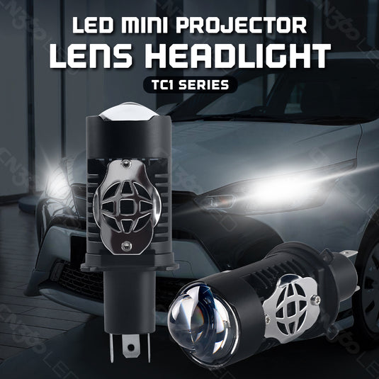 TC1 Mini Projector Lens LED Headlight Bulb