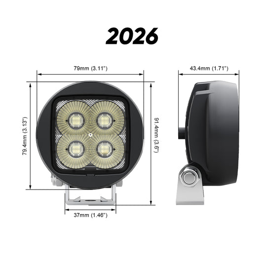 Светодиодный рабочий прожектор 20 Series 2026 20 Вт с широким лучом