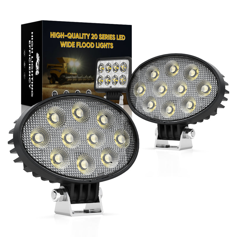 Cargue la imagen en el visor de la galería, 5.59 Inch 50W Oval LED Work Light with Flood Beam Wholesale
