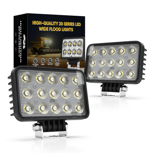 8233LM High Brightness 75W Rectangle Work Light