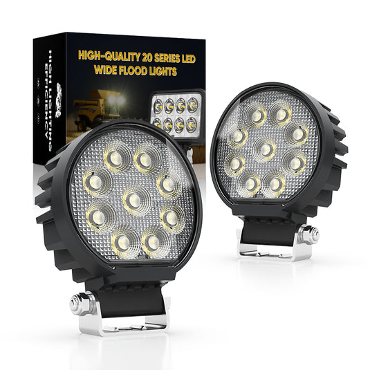 IP67 Waterproof Flood Beam Pattern Round LED Work Light