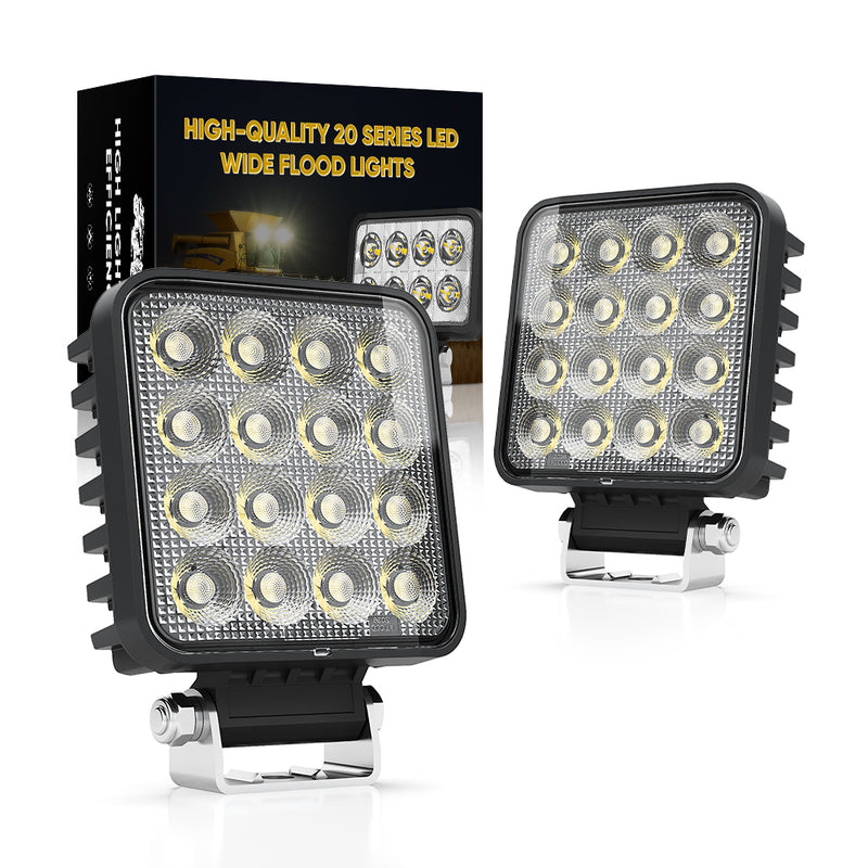 Загрузить изображение в просмотрщик галереи, 20 Series 2036 80W High Output LED Wide Flood Work Light

