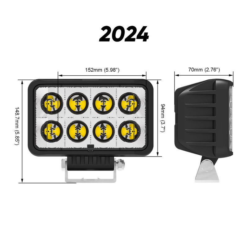 Load image into Gallery viewer, 20 Series Square 160W High Efficiency Wide Flood Work Light
