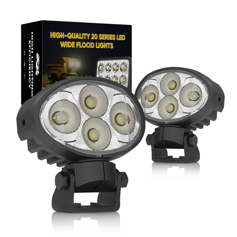 Load image into Gallery viewer, 20 Series 40W 4.28 Inch Oval Flood LED Work Light
