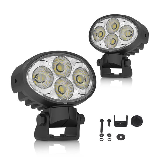 20 Series 40W 4.28 Inch Oval Flood LED Work Light