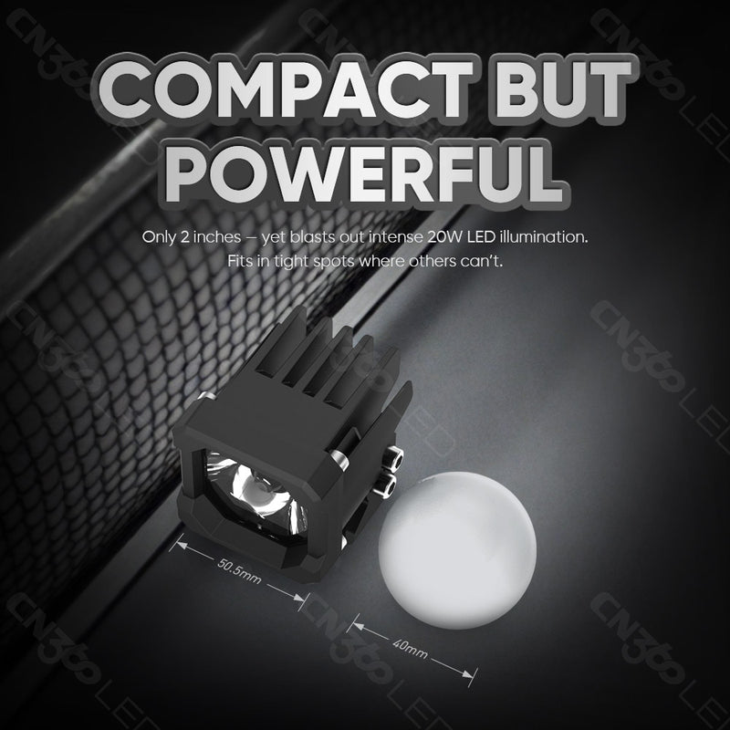 Load image into Gallery viewer, 3050 Series 25W LED Tractor Spot Cube Lights
