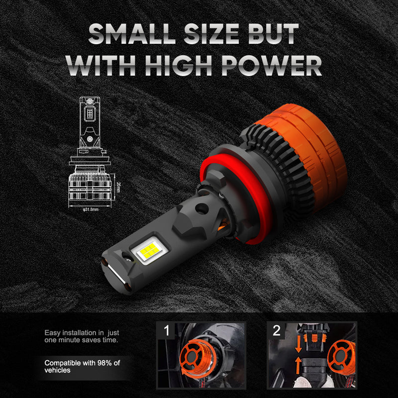 Load image into Gallery viewer, F8C H11 360° Adjustable LED Headlight Bulb
