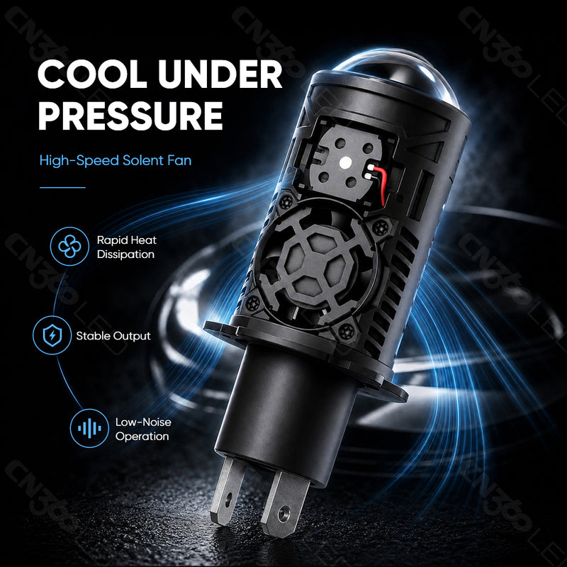 Load image into Gallery viewer, T09 Series H4/H19 LED Headlight Bulbs with Built-In Lens
