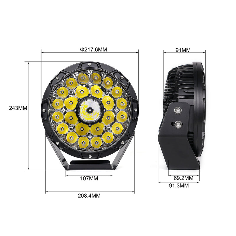Load image into Gallery viewer, High Power Heavy Duty 9 Inches Round LED Spot Lights
