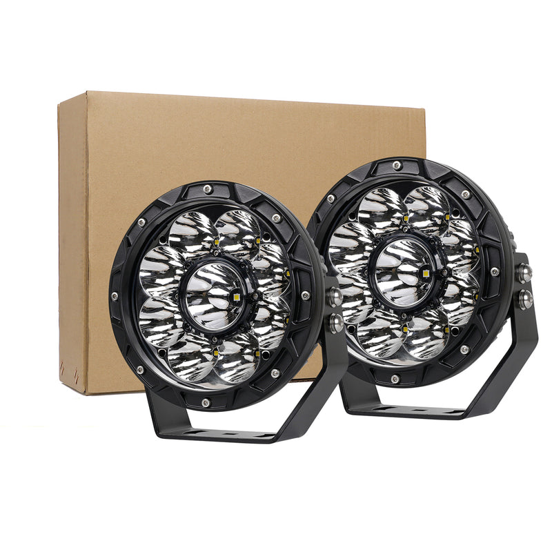 Load image into Gallery viewer, 7 Inches Round LED Spot Lights for Construction and Offroading
