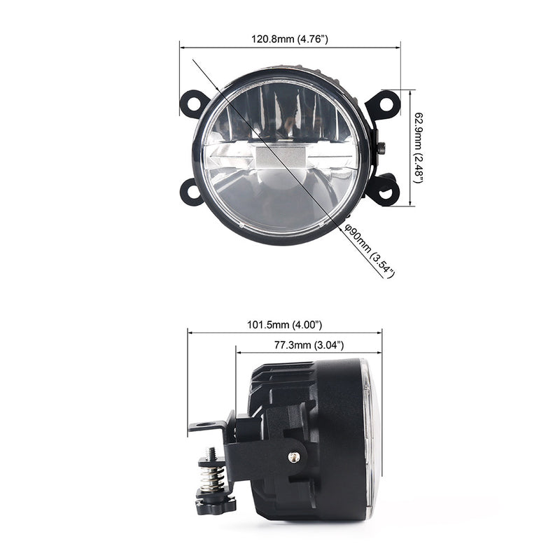 Load image into Gallery viewer, Universal OEM White and Yellow LED Fog Light Assembly Kit
