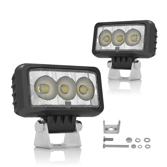 20 Series 60W 4.39 Inch Rectangle Flood LED Work Light