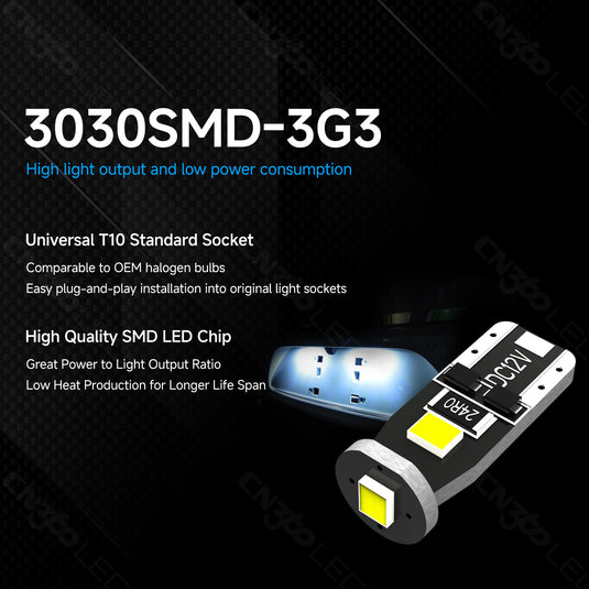 3G3 Series T10 3030 SMD LED Side Markers