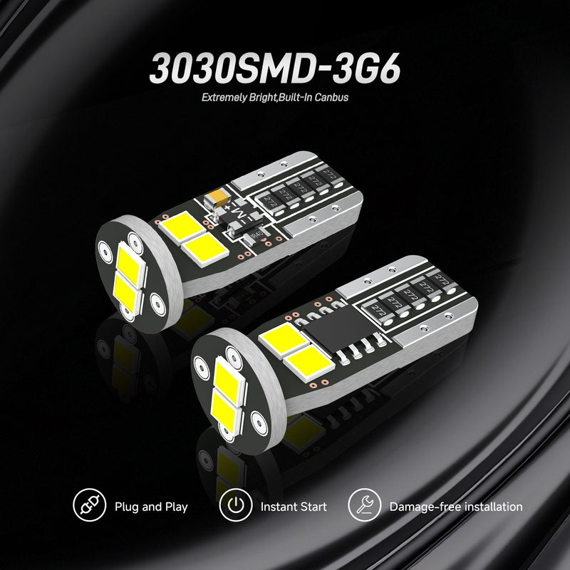 Load image into Gallery viewer, 3G6 Series T10 LED White Yellow License Plate Light Bulbs
