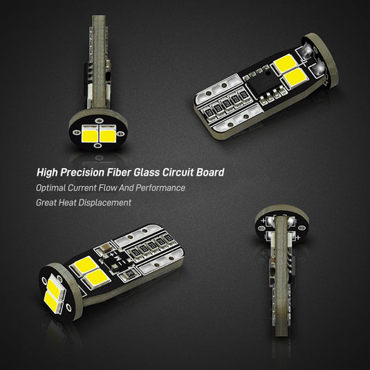 3G6 Series T10 LED White Yellow License Plate Light Bulbs