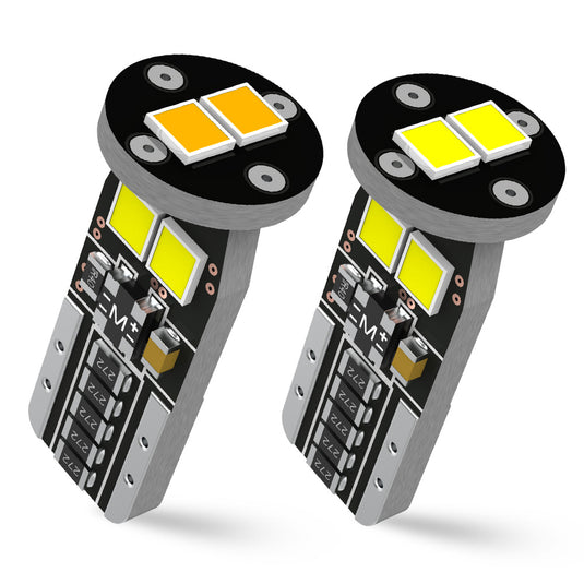 3G6 Series T10 LED White Yellow License Plate Light Bulbs