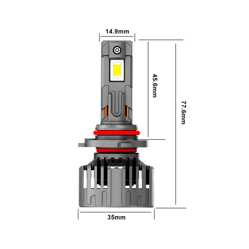 Load image into Gallery viewer, Silent Fan Cooling K1C Series 9005/9006 LED Headlight Bulb
