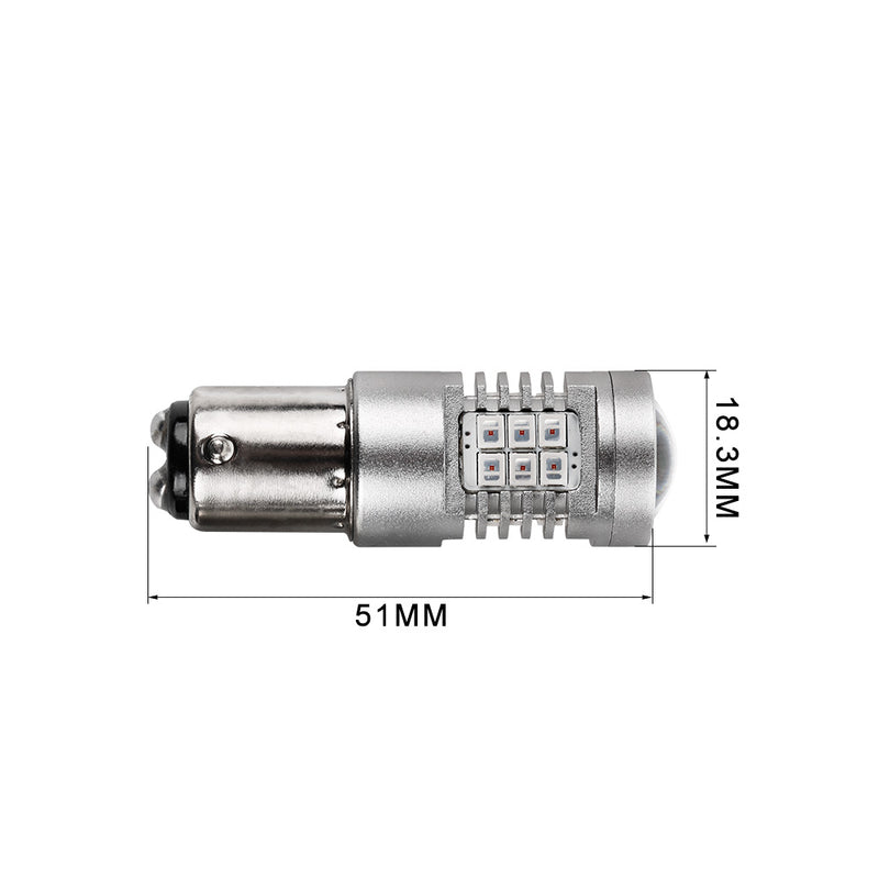 Load image into Gallery viewer, 4G21S Series 1157 Red LED Brake Light Bulbs Wholesale
