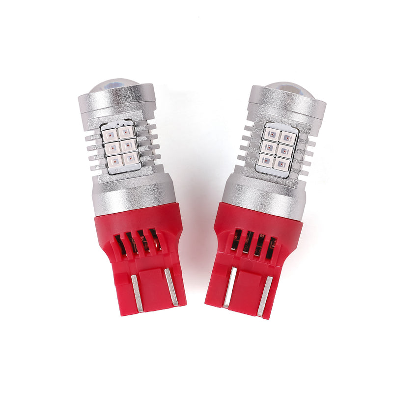Load image into Gallery viewer, 4G21S Series 7443 Red LED Brake Light Bulbs Wholesale
