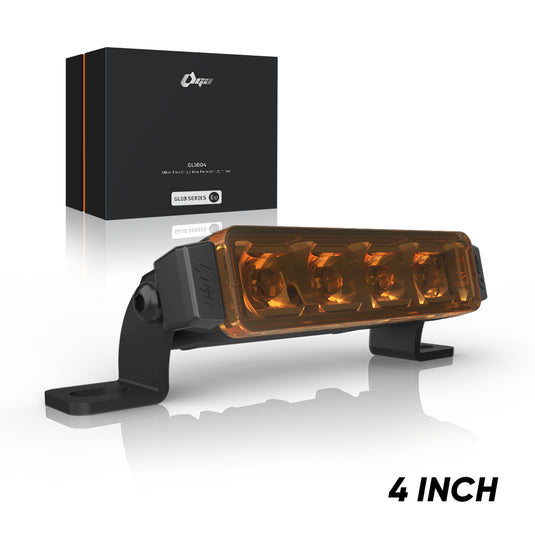 GL10 Series GL1004 4 Inch 36W Amber LED Spot Light Bar