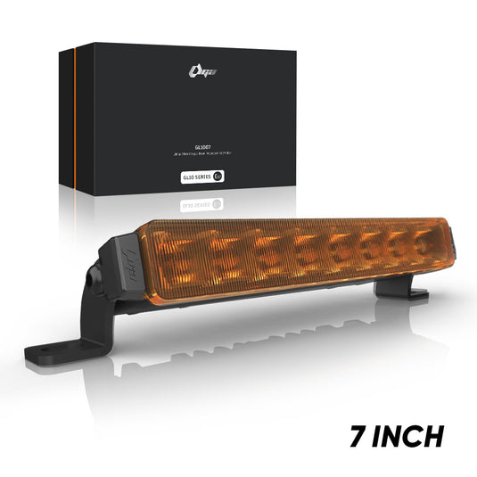 GL10 Series GL1007 7.6 Inch Amber LED Driving Light Bar
