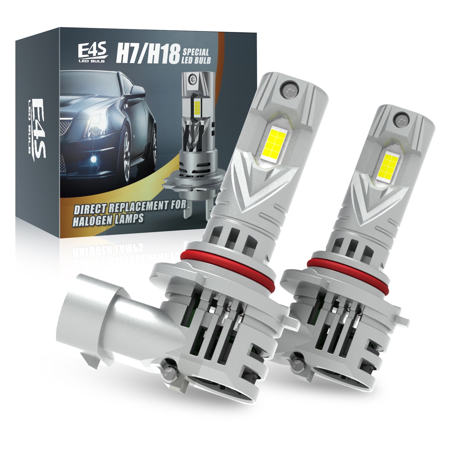 40W 7535 LED Chips Car Headlight Bulbs with Copper Heat Pipe – CN360 LED