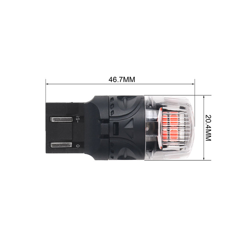 Load image into Gallery viewer, BRS Series 7443 Red LED Brake Light Bulbs Wholesale
