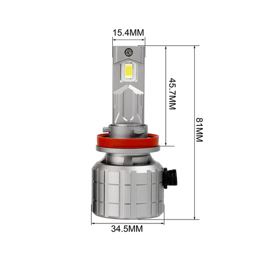 Upgrade version high power high lumen F8 Led Headlight H11