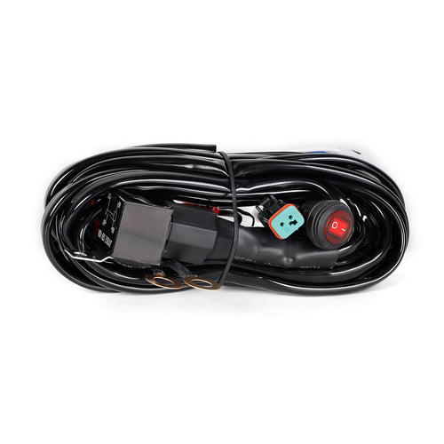 Universal 12V Automotive Wiring Harness Kit for LED Work Lights