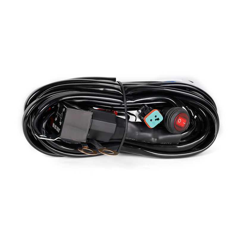Load image into Gallery viewer, Universal 12V Automotive Wiring Harness Kit for LED Work Lights
