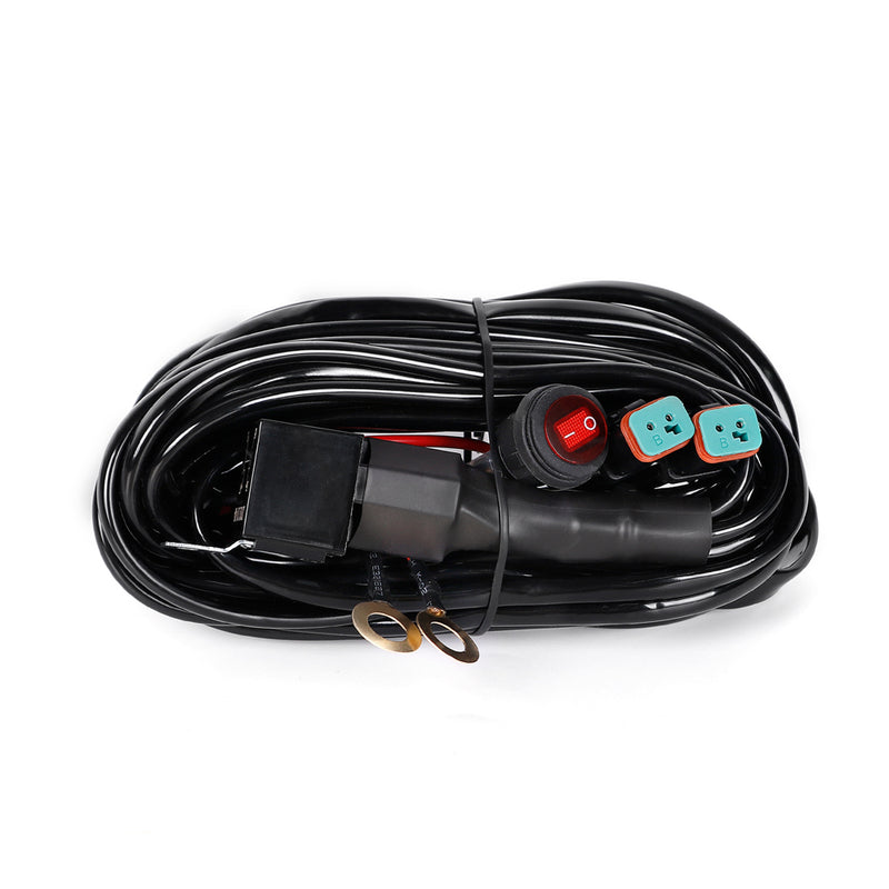 Load image into Gallery viewer, Universal LED Work Light Wiring Harness with 2 Outputs 3 Meters
