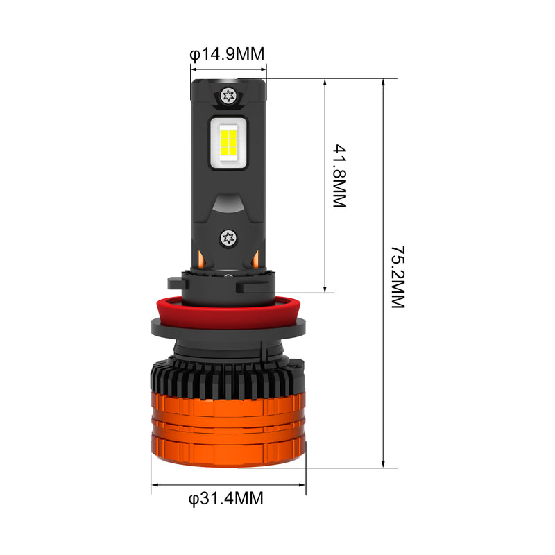 Load image into Gallery viewer, F8C H11 360° Adjustable LED Headlight Bulb
