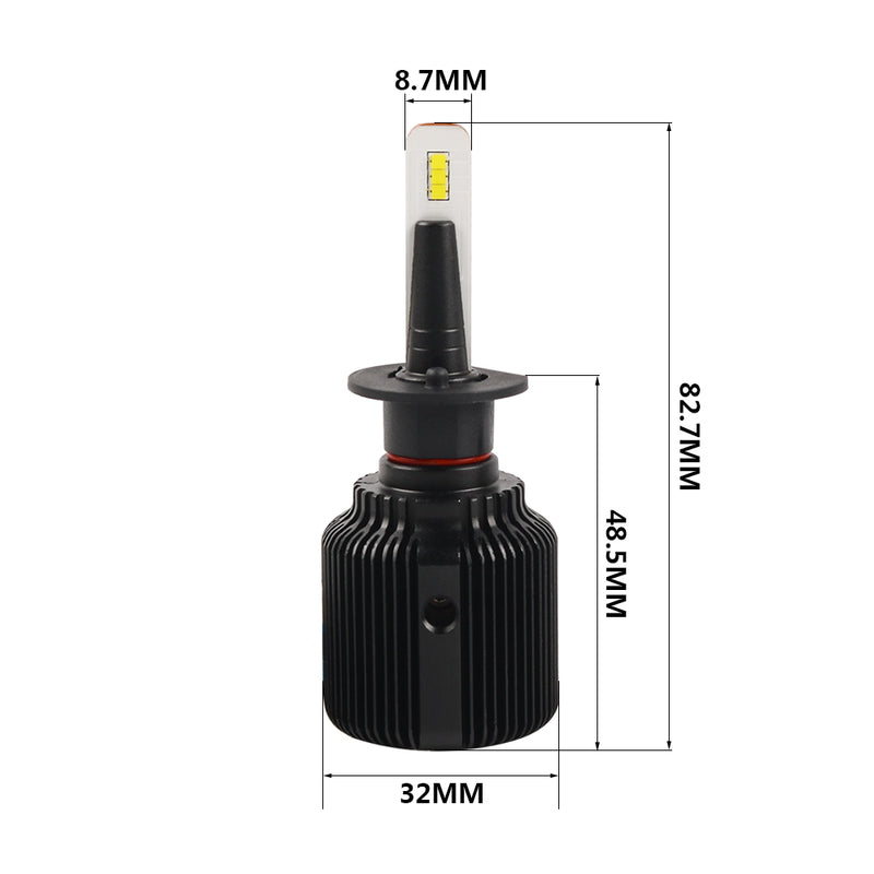 Load image into Gallery viewer, Car Led Kit J1 Bullet H1 LED Headlight Kit 4000 Lumen
