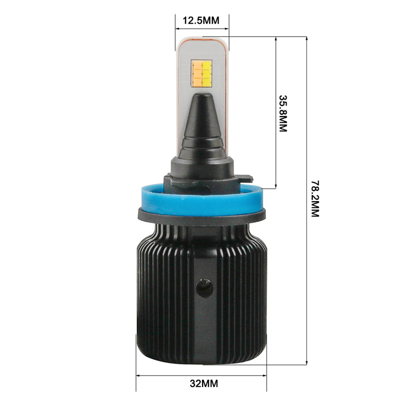 Load image into Gallery viewer, Car Led Kit J1 Bullet H11 Led Headlight Kit 4000 Lumen
