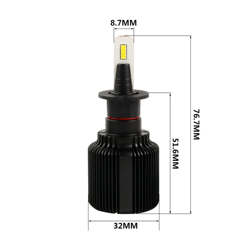 Load image into Gallery viewer, Car Led Kit J1 Bullet H1 LED Headlight Kit 4000 Lumen
