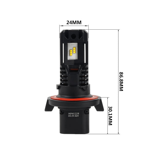 Upgraded Mini Design ZES M3 LED Headlight H13