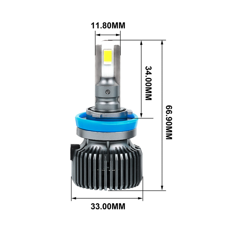 Load image into Gallery viewer, High brightness Mini design P60 LED Headlight H11
