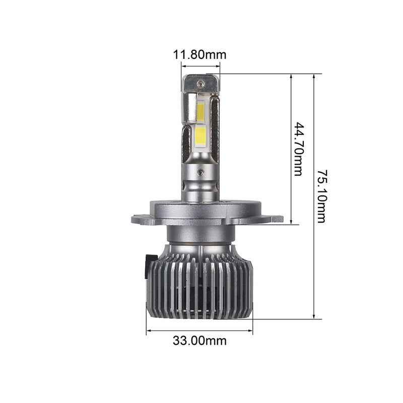 Load image into Gallery viewer, High brightness Mini design P60 LED Headlight H4
