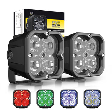 Whoelsale 3012 Series RGB Backlit LED Spot Work Light