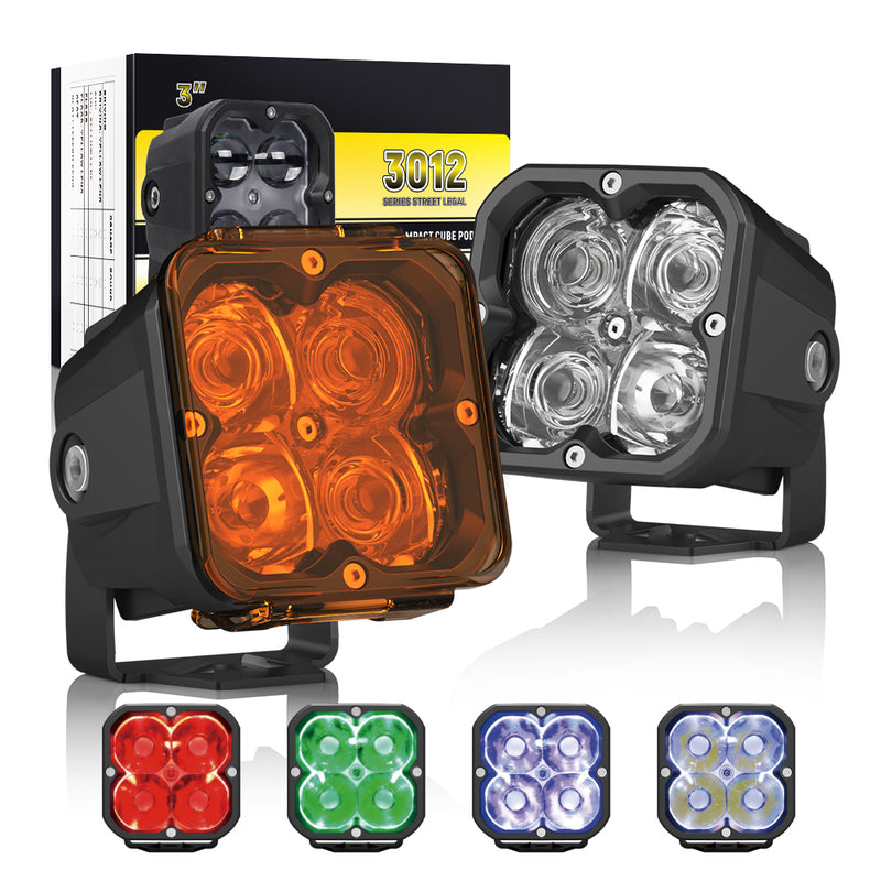 Load image into Gallery viewer, Whoelsale 3012 Series RGB Backlit LED Spot Work Light
