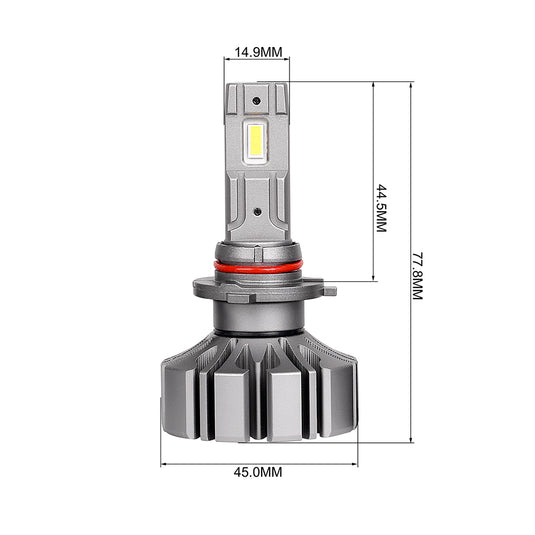 Fanless High Power S5 LED Headlight 9005 9006