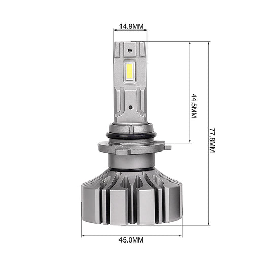 Fanless High Power S5 LED Headlight 9005 9006
