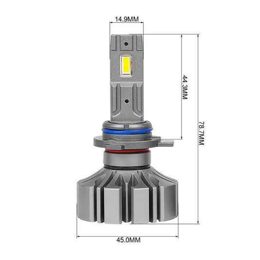 Fanless High Power S5 LED Headlight 9005 9006