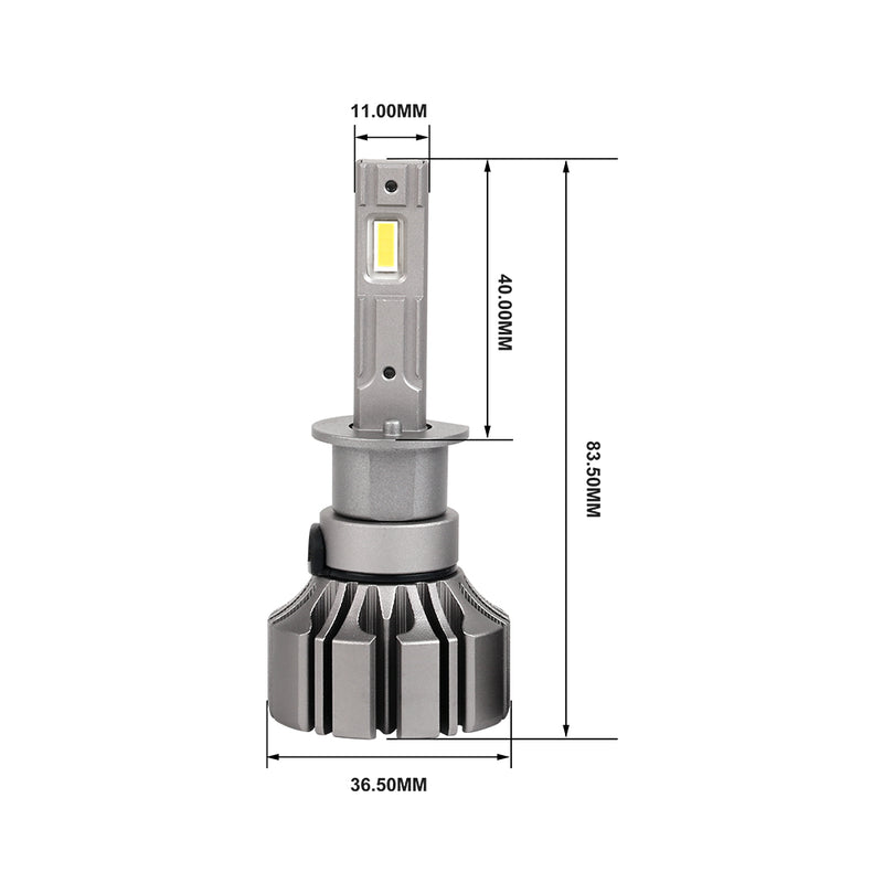 Load image into Gallery viewer, Fanless High Power S5 LED Headlight H1 H3
