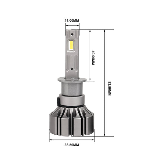 Fanless High Power S5 LED Headlight H1 H3