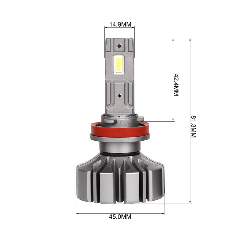 Load image into Gallery viewer, Fanless High Power S5 LED Headlight H11
