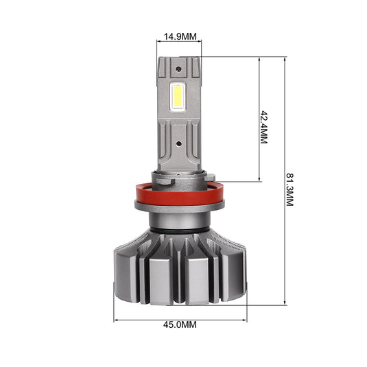 Fanless High Power S5 LED Headlight H11
