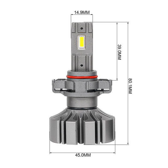 Fanless High Power S5 LED Headlight H16